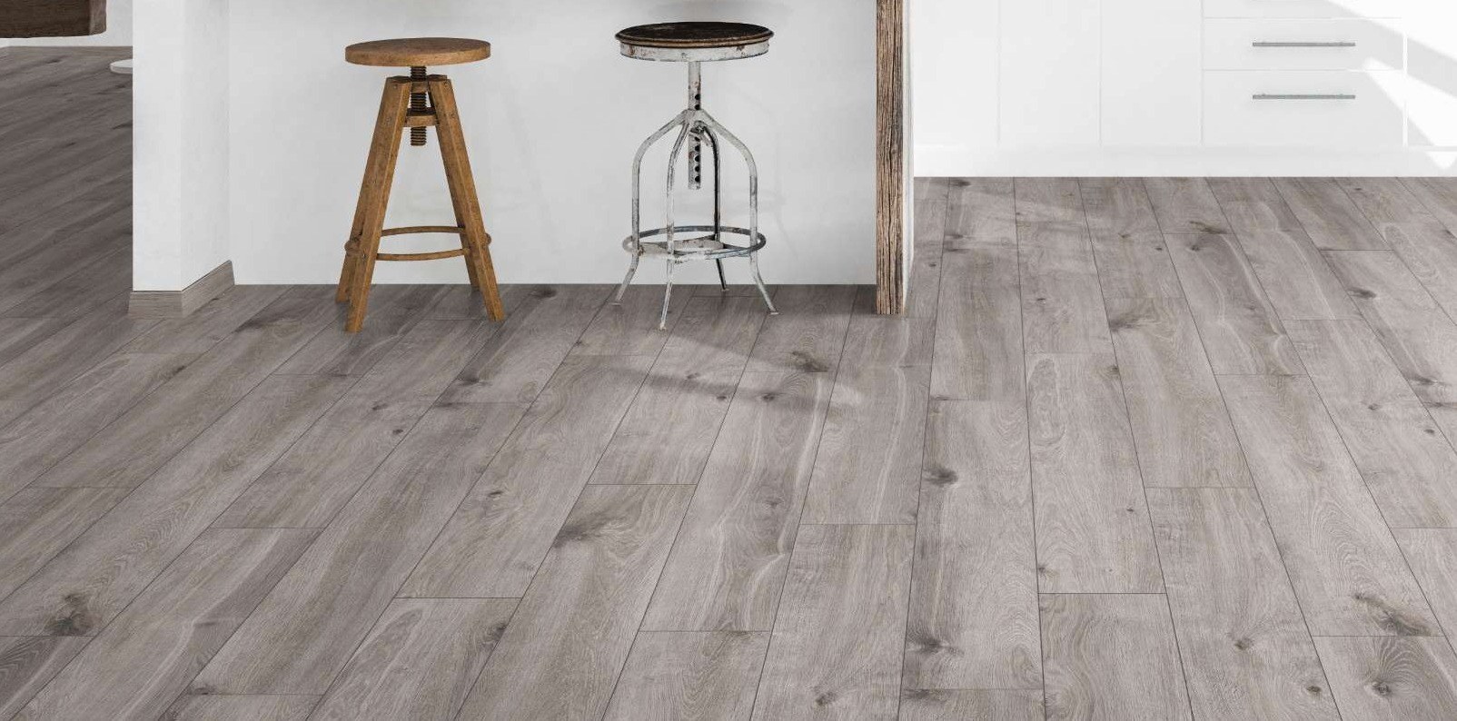 Room with K395 Tornado Oak flooring